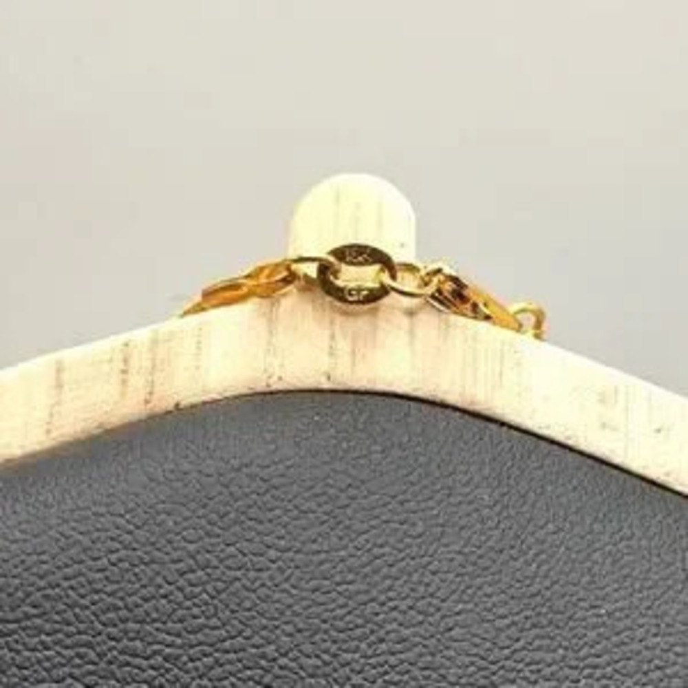 18k Gold Plated Necklace w/ Gold Cross CZ Diamond Christmas Birthday Gift NEW